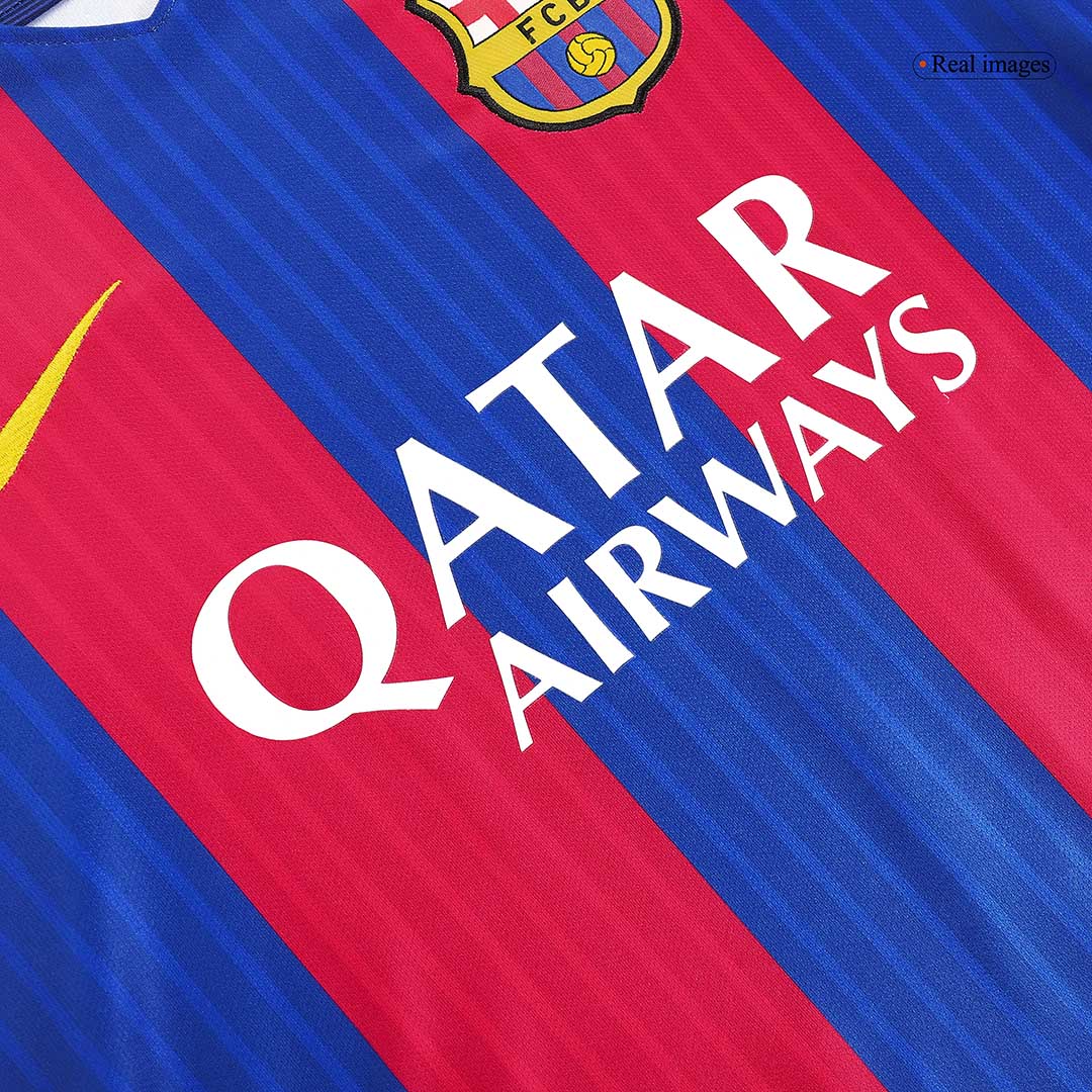 NEYMAR JR #11 Retro Barcelona Home Jersey 201617