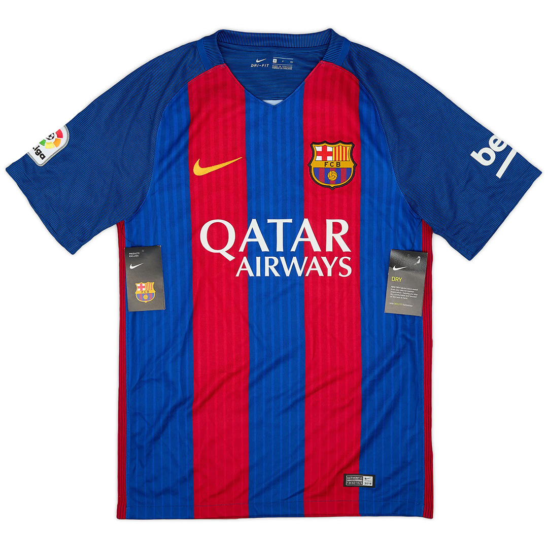 NEYMAR JR #11 Retro Barcelona Home Jersey 201617