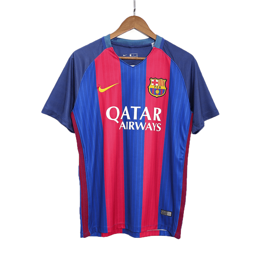 NEYMAR JR #11 Retro Barcelona Home Jersey 201617