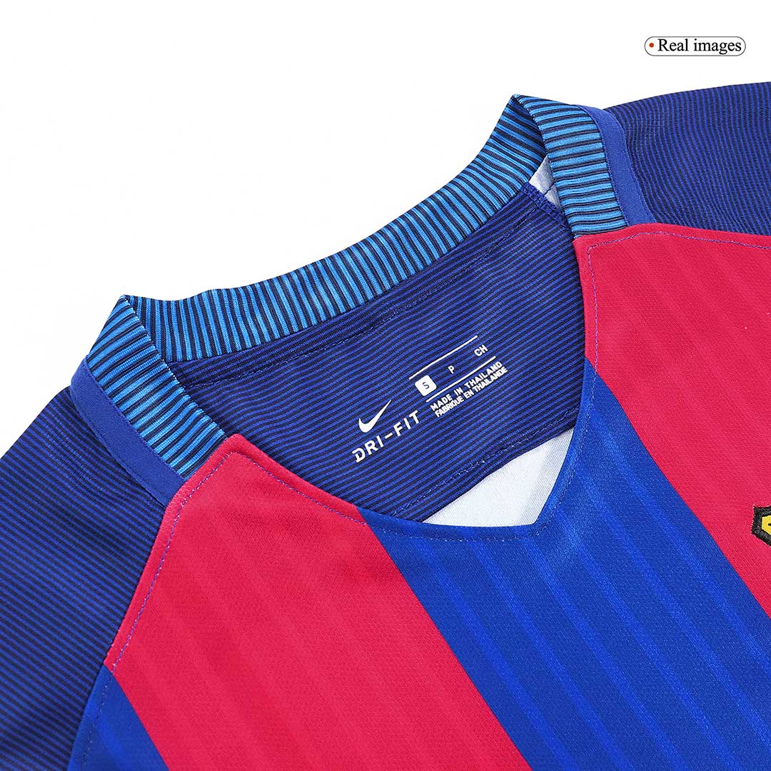 NEYMAR JR #11 Retro Barcelona Home Jersey 201617