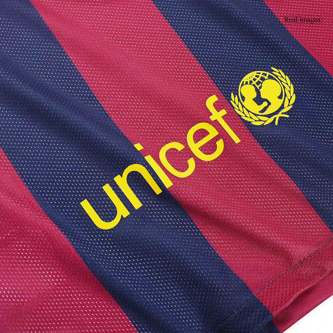 SUÁREZ #9 Retro Barcelona Home Jersey 201415