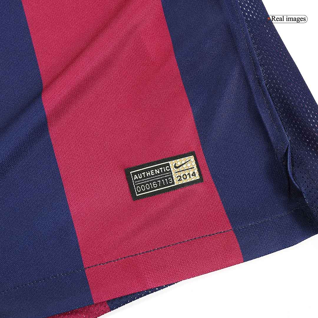 SUÁREZ #9 Retro Barcelona Home Jersey 201415