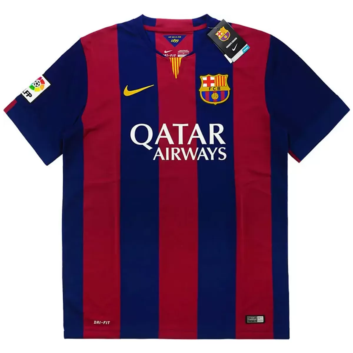 SUÁREZ #9 Retro Barcelona Home Jersey 201415