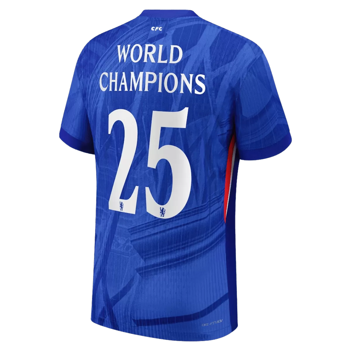 WORLD CHAMPIONS #25 Chelsea Home Match Jersey Player Version 2025/26 - World Champion Badge