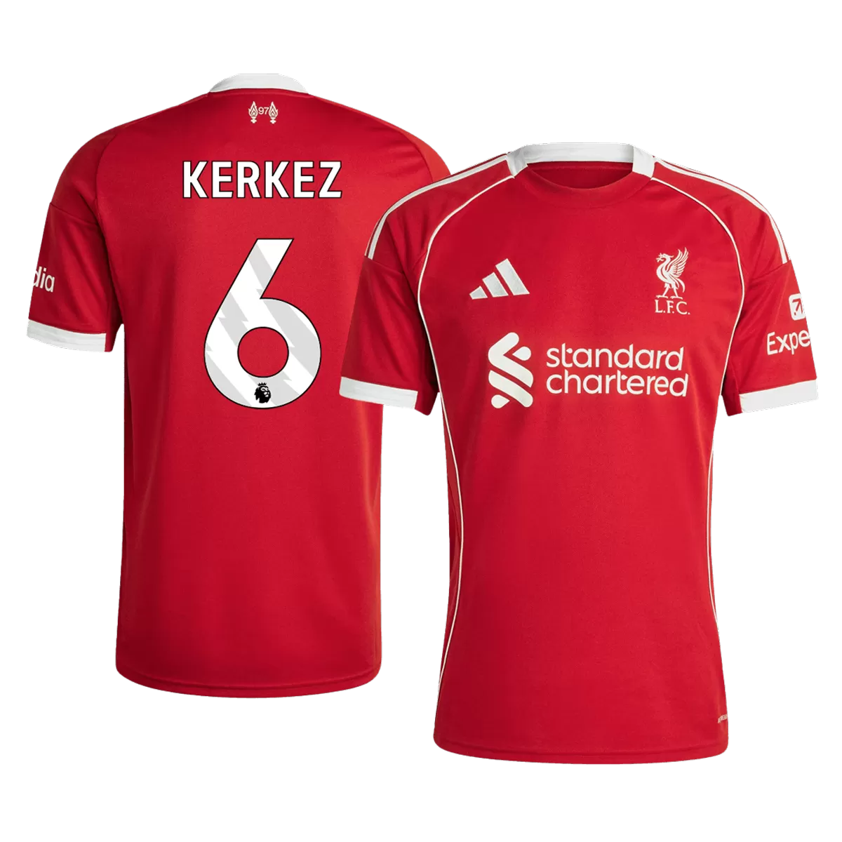 KERKEZ #6 Liverpool Home Jersey 2025/26