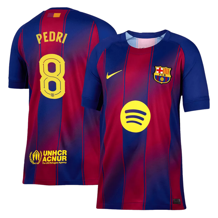 PEDRI #8 Barcelona Home Jersey 2025/26 - UCL
