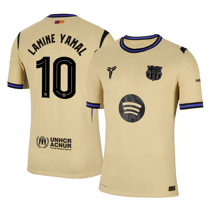 LAMINE YAMAL #10 Barcelona Away Match Jersey Player Version 2025/26 - UCL