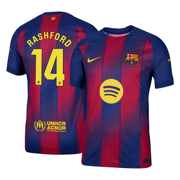 RASHFORD #14 Barcelona Home Match Jersey Player Version 2025/26