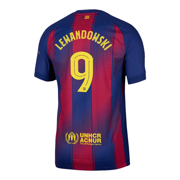 LEWANDOWSKI #9 Barcelona Home Match Jersey Player Version 2025/26 - UCL