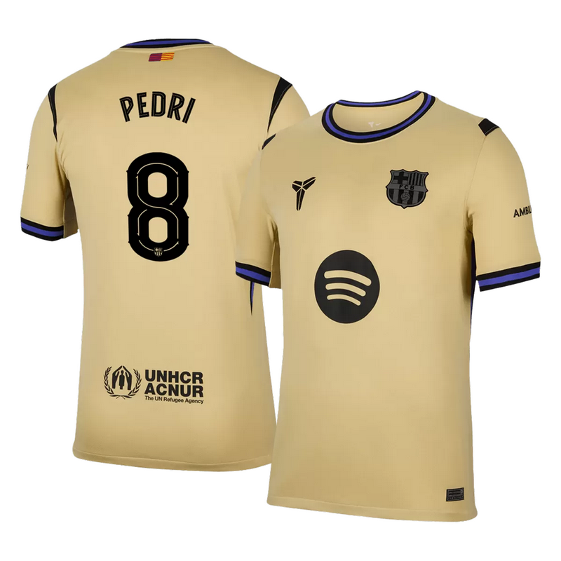 PEDRI #8 Barcelona Away Jersey 2025/26 - UCL