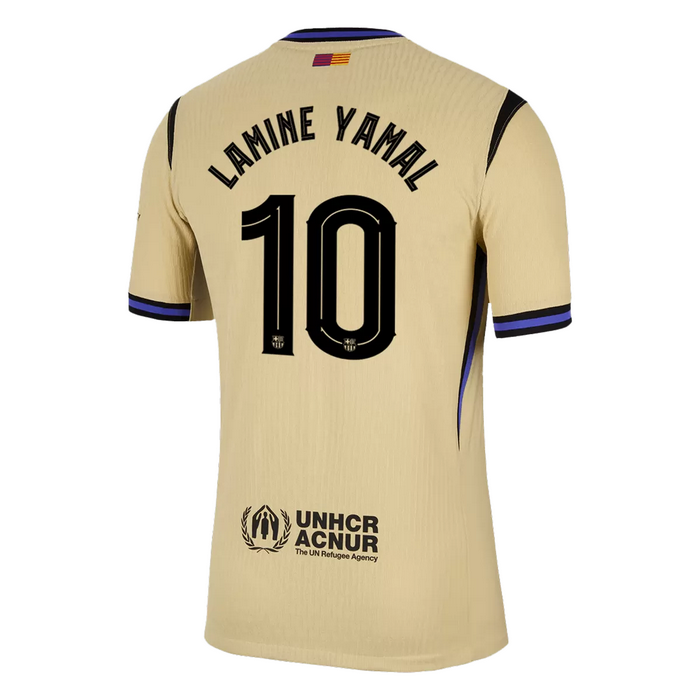 LAMINE YAMAL #10 Barcelona Away Match Jersey Player Version 2025/26 - UCL