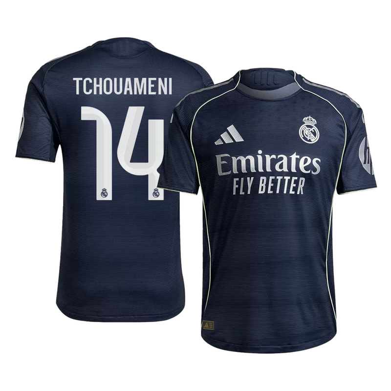 TCHOUAMENI #14 Real Madrid Away Match Jersey Player Version 2025/26