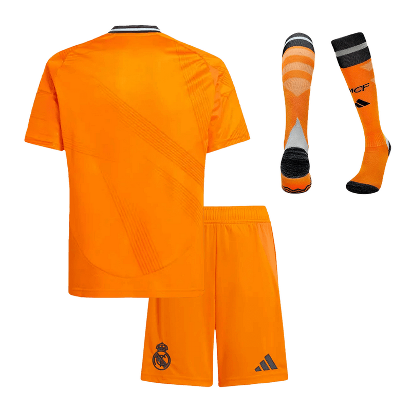 Kids Real Madrid Away Full Kit(Jersey+Shorts+Socks) 2024/25