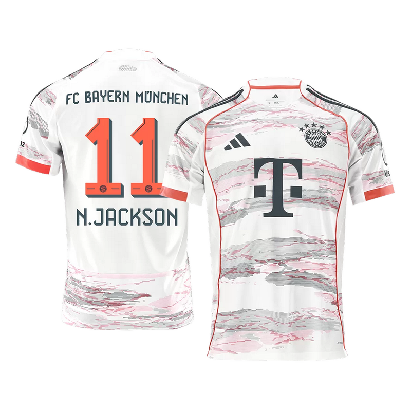 N.JACKSON #11 Bayern Munich Away Jersey 2025/26