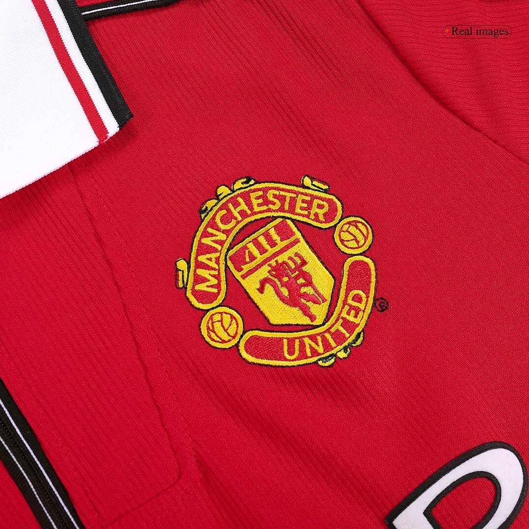 Beckham #7 Retro Manchester United Home Jersey 1999/00
