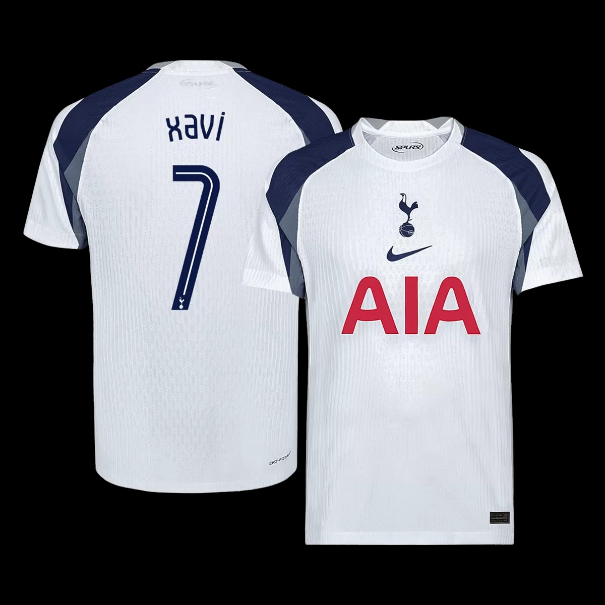 XAVI #7 Tottenham Hotspur Home Match Jersey Player Version 2025/26 - UCL