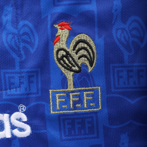 Zidane #10 Retro France Home Jersey Euro Cup 1996