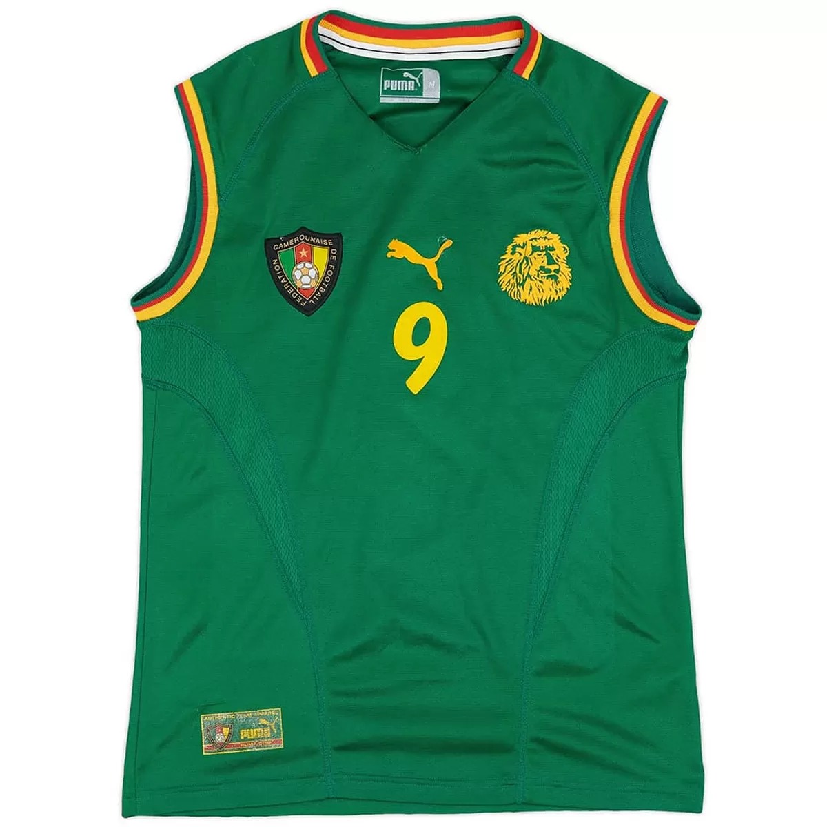 ETO'O #9 Retro Cameroon Home Jersey 2002