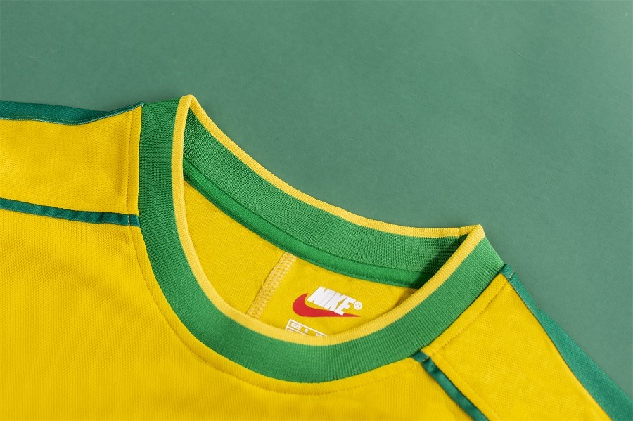 Ronaldo #9 Retro Brazil Home Jersey World Cup 1998