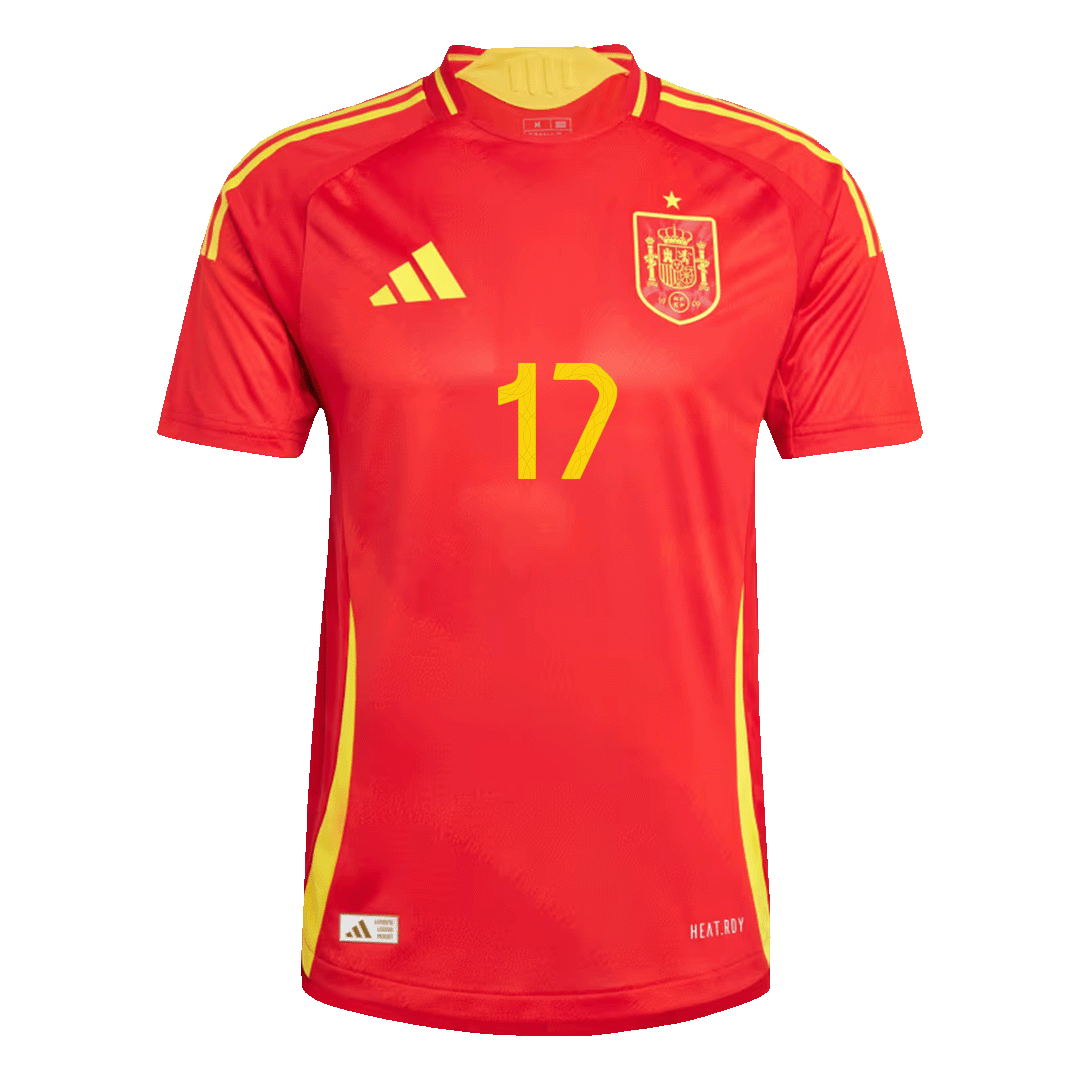WILLIAMS JR. #17 Spain Home Jersey Player Version Euro 2024