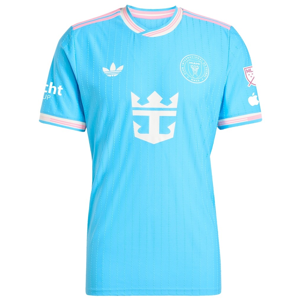 Men's Inter Miami CF adidas Originals Blue 2025 Third Authentic Jersey with Patch