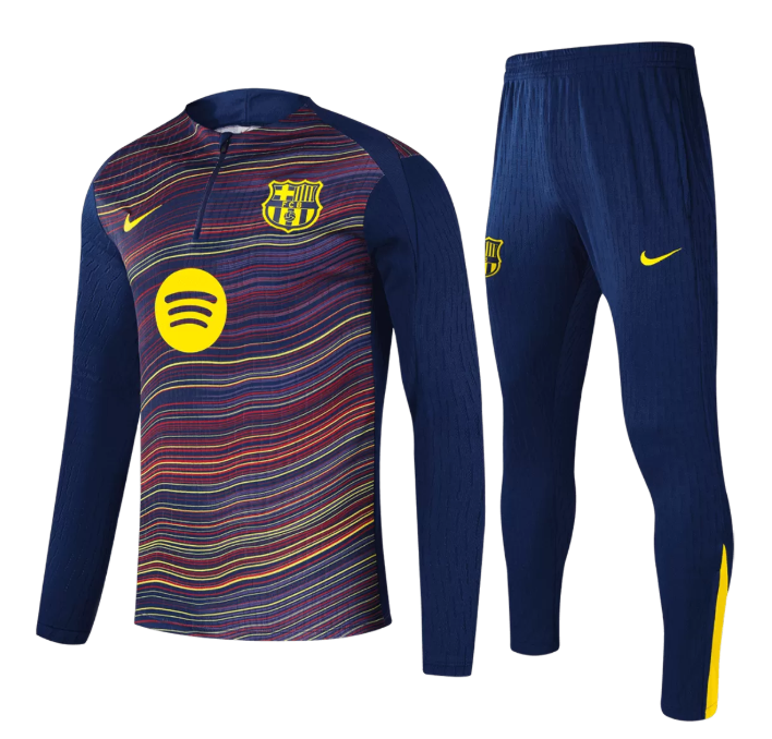 Barcelona Zipper Sweatshirt Kit(Top+Pants) Colorful 2025/26